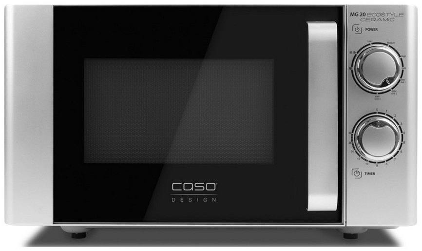 Микроволновая печь - СВЧ Caso MG 20 Ecostyle Ceramic, гриль, серебристый фото 1