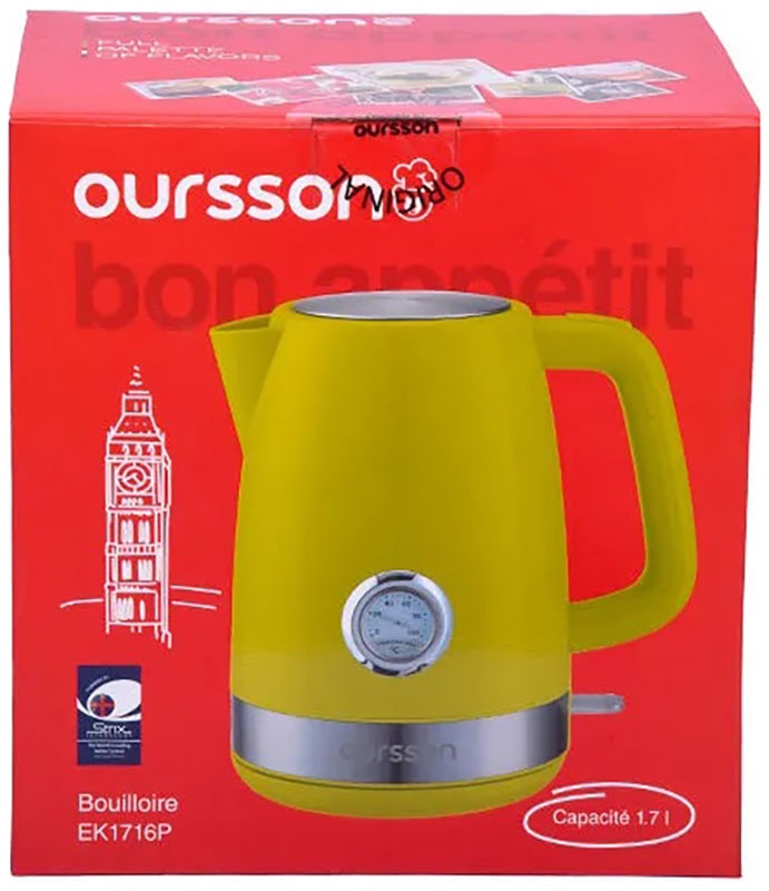 Чайник электрический Oursson KE1716P/BL черный фото 5