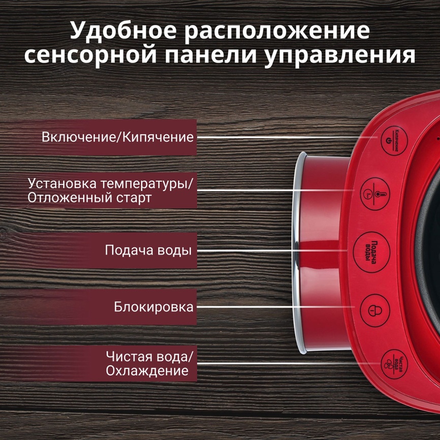Термопот Tesler TP-5050 RED фото 6