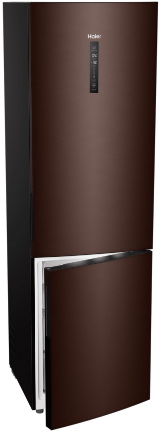Двухкамерный холодильник Haier C4F740CLBGU1 No frost, коричневый фото 7