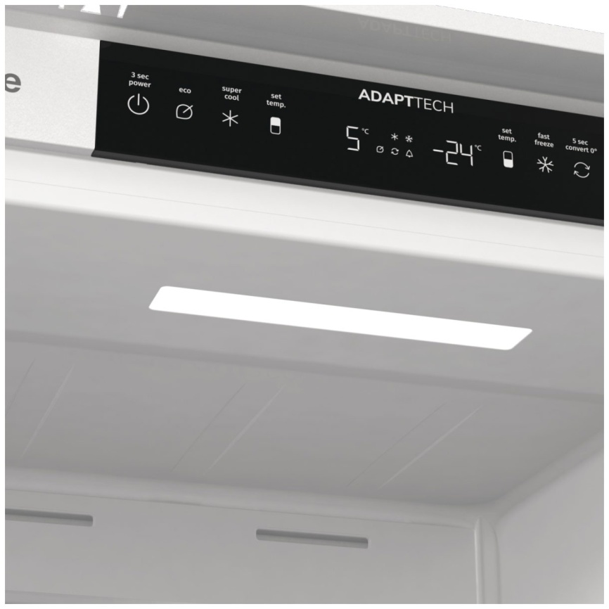 Встраиваемый двухкамерный холодильник Gorenje NRKI517141 No frost, белый фото 8