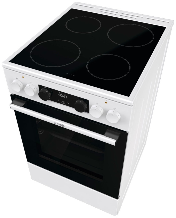 Электроплита Gorenje GEC5C61WG 50 см, 4 конфорки, белый фото 6