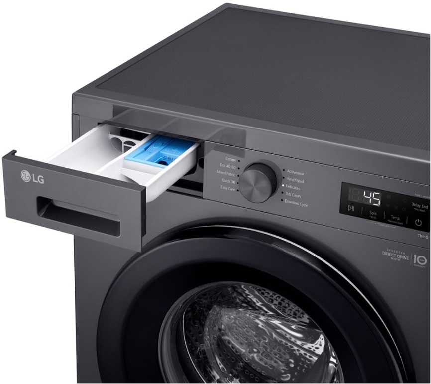 Стиральная машина LG F2Y1TYP6J 8 кг, темно-серый фото 5