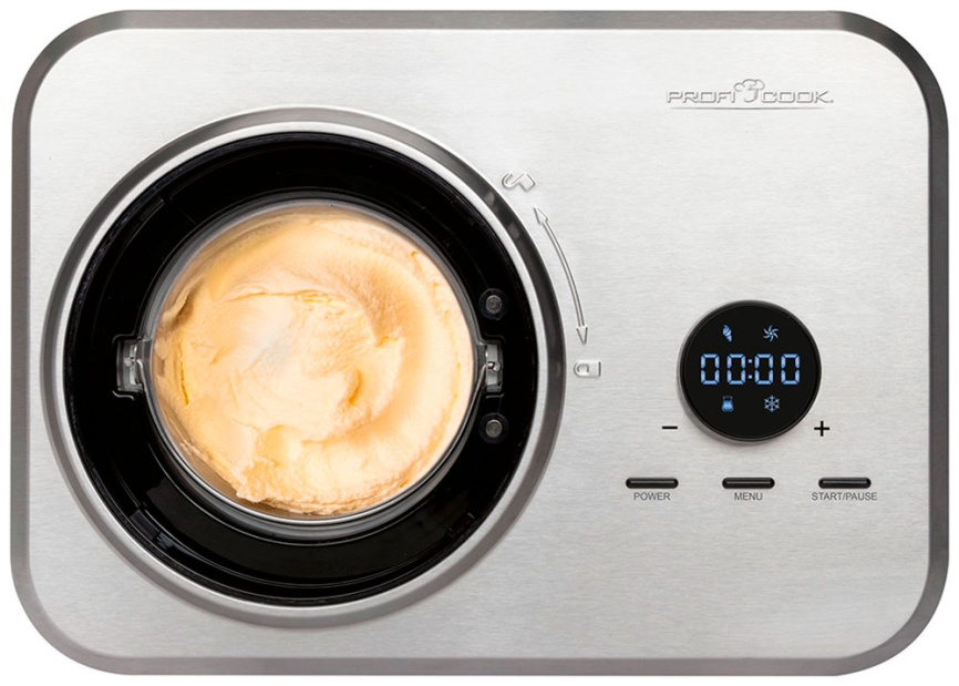 Мороженица Profi Cook PC-ICM 1268 inox, таймер, объем 1,5 л, нержавеющая сталь фото 3