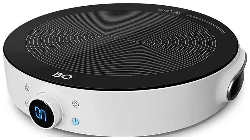 Настольная плита BQ HP101W 31 см, 1 конфорка, белый фото 1