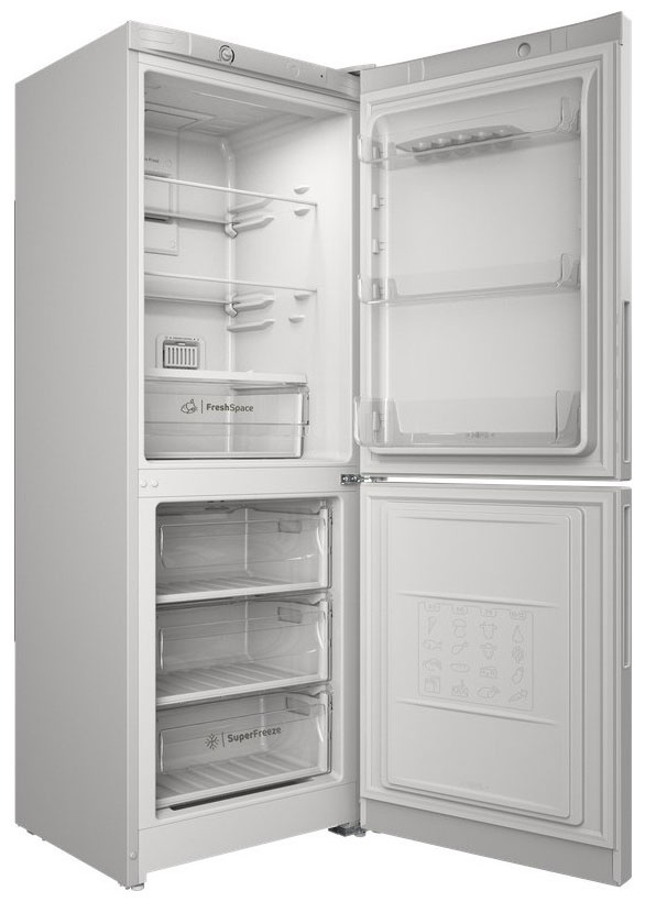 Двухкамерный холодильник Indesit ITR 4160 W No frost, белый фото 4