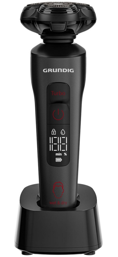 Электробритва Grundig MS 9130, роторный двигатель, LCD дисплей фото 1