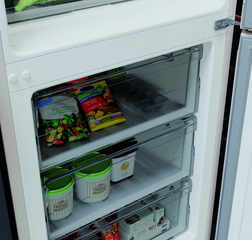 Двухкамерный холодильник Hotpoint HT 5180 AB No frost, бежевый фото 10