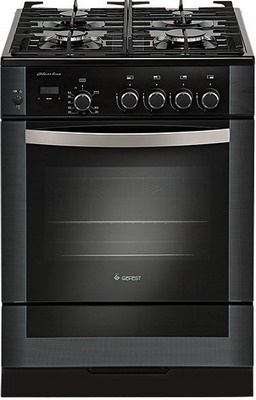 Газовая плита Gefest ПГ 6500-03 0044 60 см, 52 л, 4 конфорки, черный фото 1