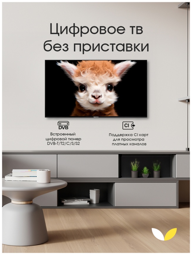 Телевизор Topdevice TDTV50ES13U_BK, 50 дюймов, 4K HDR, смарт ТВ, YаOS, черный фото 3