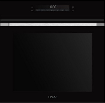 Электрический духовой шкаф Haier HOQ-P16AS5GB 59 см, 72 л, гриль и конвекция, черное стекло фото 1