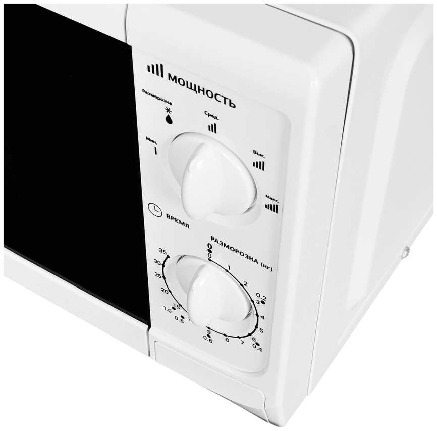 Микроволновая печь - СВЧ Starwind SWM5620, 20 л, 700 Вт, белый фото 7