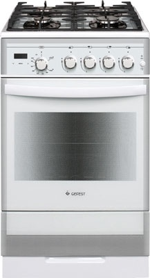 Газовая плита Gefest ПГ 5500-03 0042 50 см, 52 л, 4 конфорки, белый фото 1