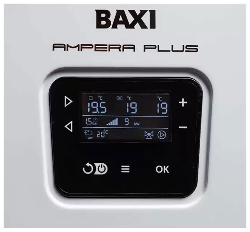 Котел электрический Baxi Котел отопления электрический Baxi AMPERA Plus 18 настенный, 18 кВт фото 3