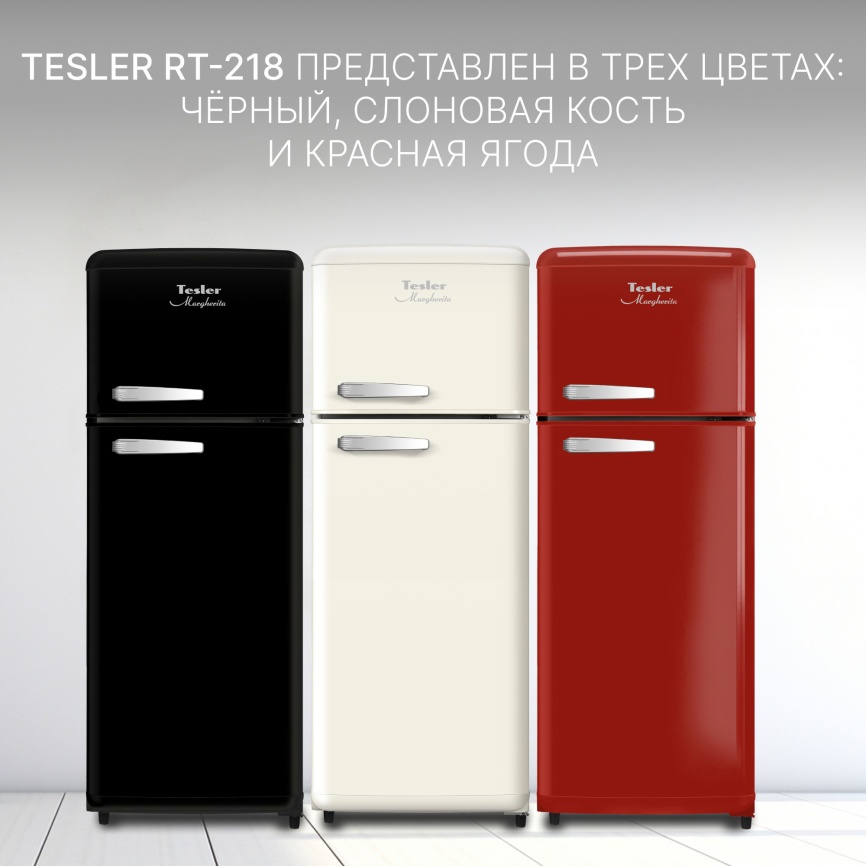 Двухкамерный холодильник Tesler RT-218, черный фото 11