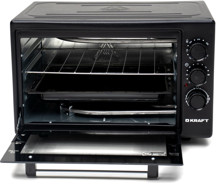Электропечь Kraft KF-MO 3800 BL 38 л, 1500 Вт, 3 режима, черный фото 2