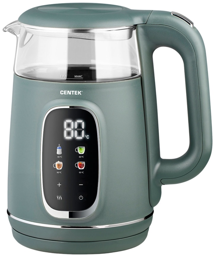 Чайник электрический Centek CT-0052 Green фото 1