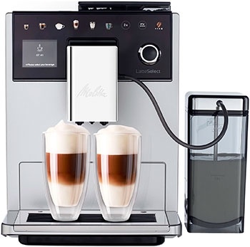 Кофемашина автоматическая Melitta Caffeo F 630-201 LatteSelect серебристая фото 2