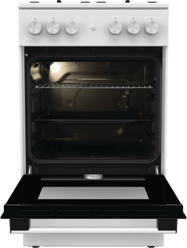 Газовая плита Gorenje GG5A12WH 50 см, 70 л, 4 конфорки, белый фото 4