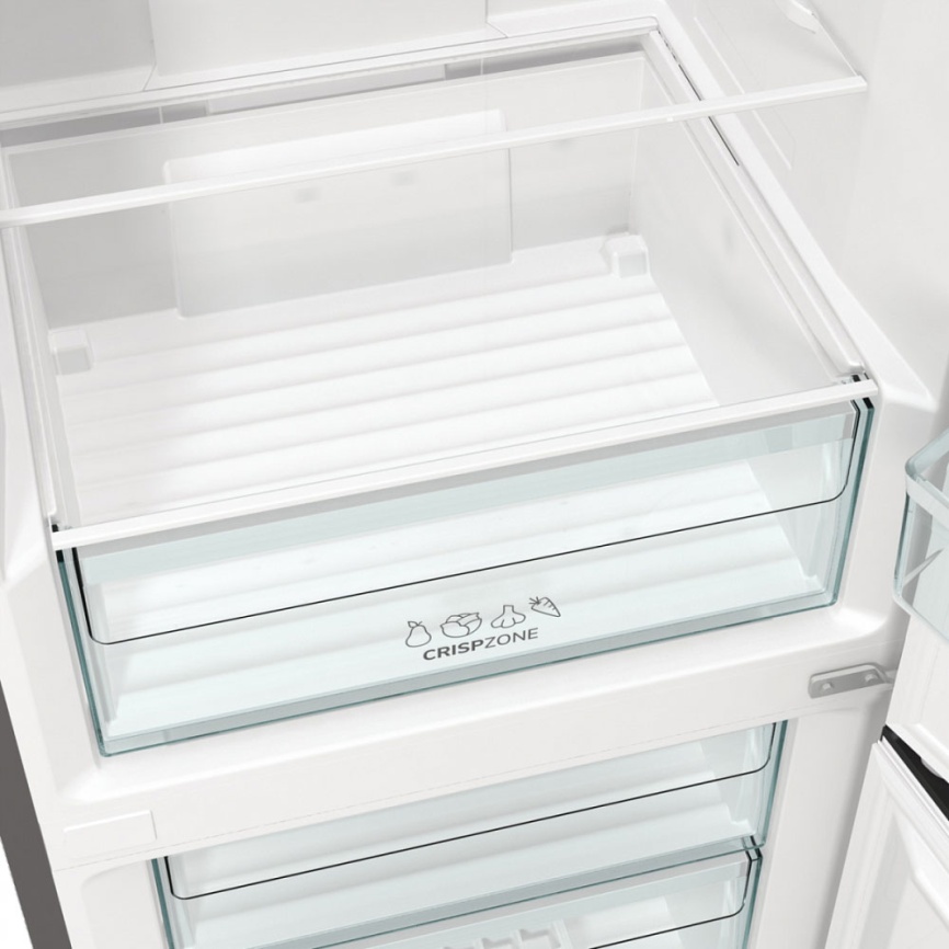 Двухкамерный холодильник Gorenje NRKE62XL No frost, серебристый фото 7
