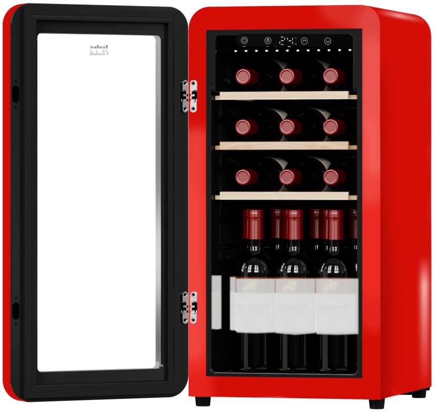 Винный шкаф Tesler CWC-188 RUBY RED LD фото 2