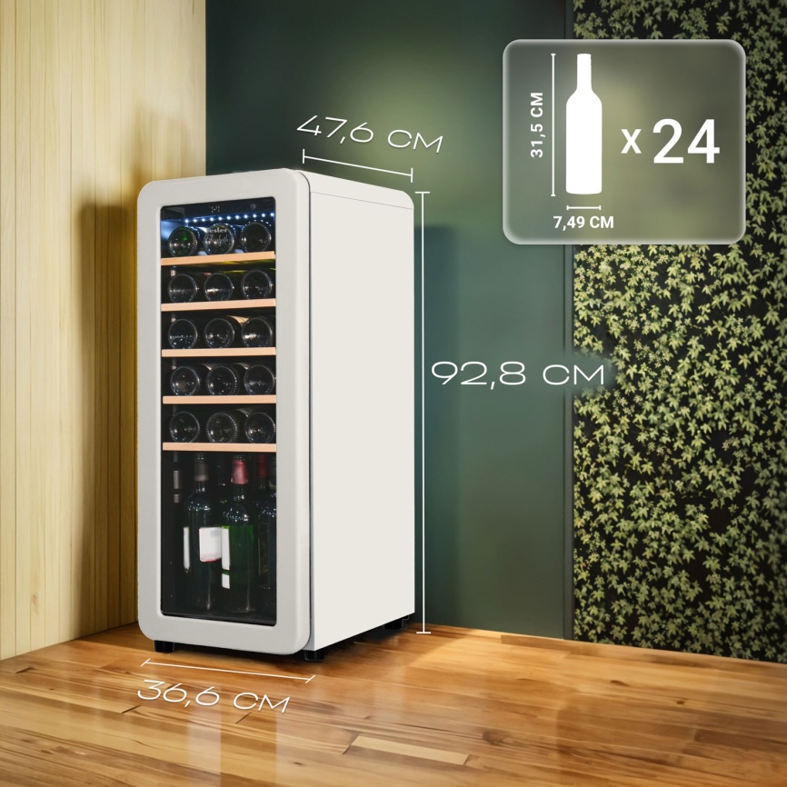 Винный шкаф Tesler CWC-248 IVORY LD фото 8
