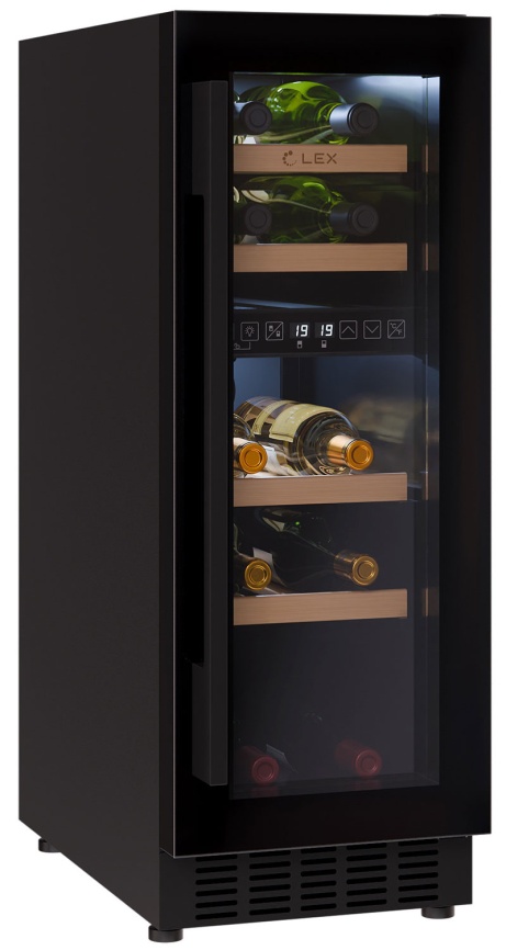 Встраиваемый винный шкаф LEX LWD3017BL dual zone фото 4