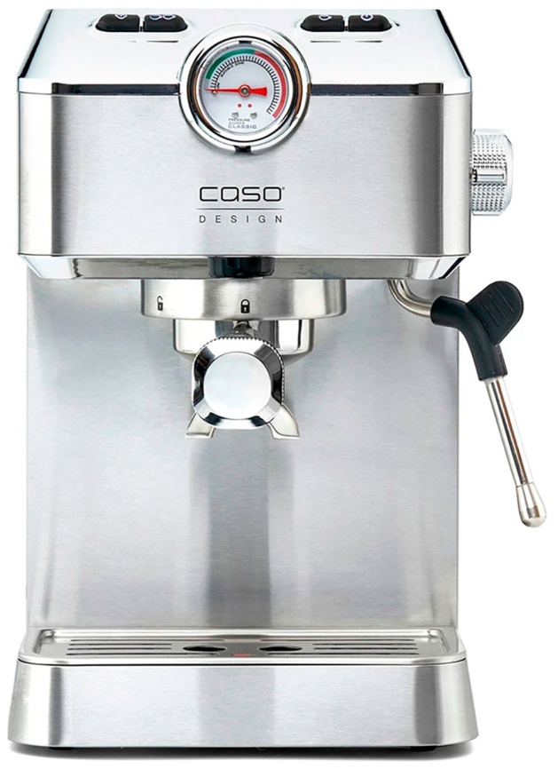 Кофеварка Caso Espresso Gourmet, манометр, 19 бар, нержавеющая сталь фото 3