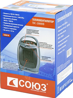 Тепловентилятор Союз ТВС-2000КВ фото 8