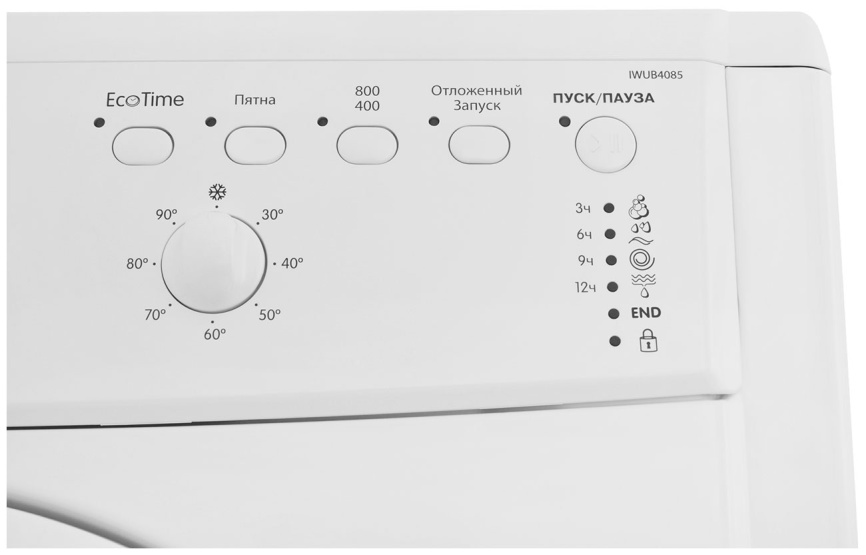 Стиральная машина Indesit IWUB 4085 автомат 4 кг, белый фото 7