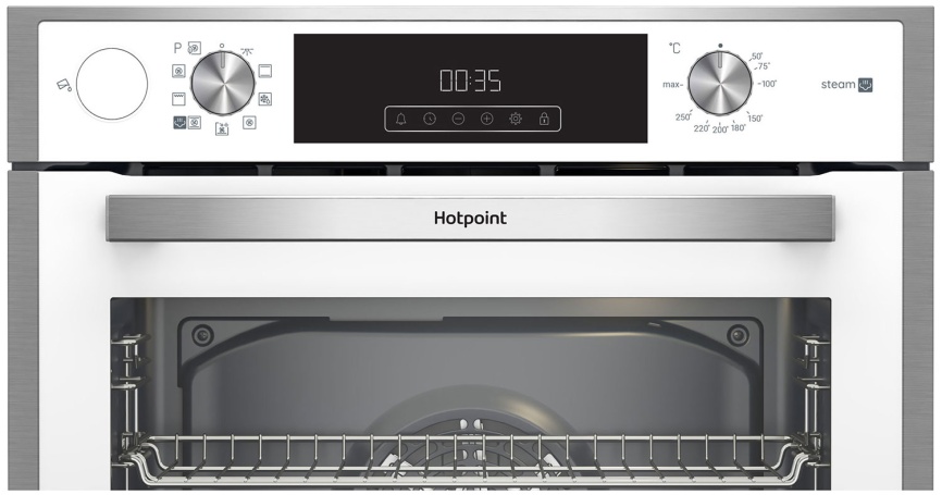 Электрический духовой шкаф Hotpoint FE8 S832 JSH WH 59 см, 72 л гриль конвекция, белый фото 3