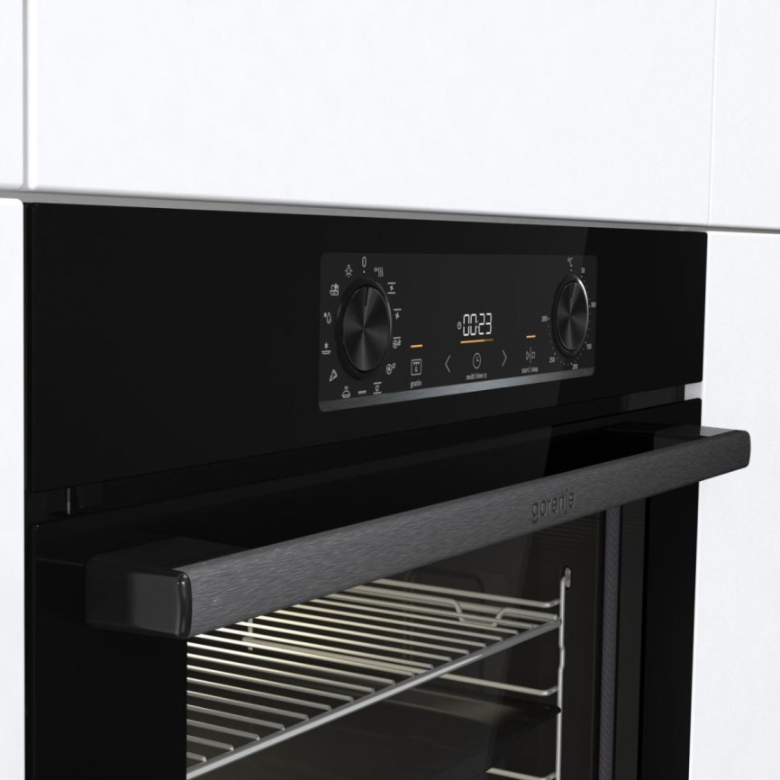 Электрический духовой шкаф Gorenje BPS6737E14BG 59 см, 77 л, гриль и конвекция, черный фото 7