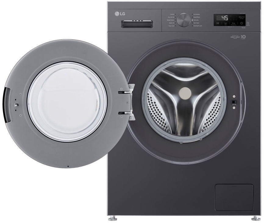 Стиральная машина LG F2Y1TYP6J 8 кг, темно-серый фото 2