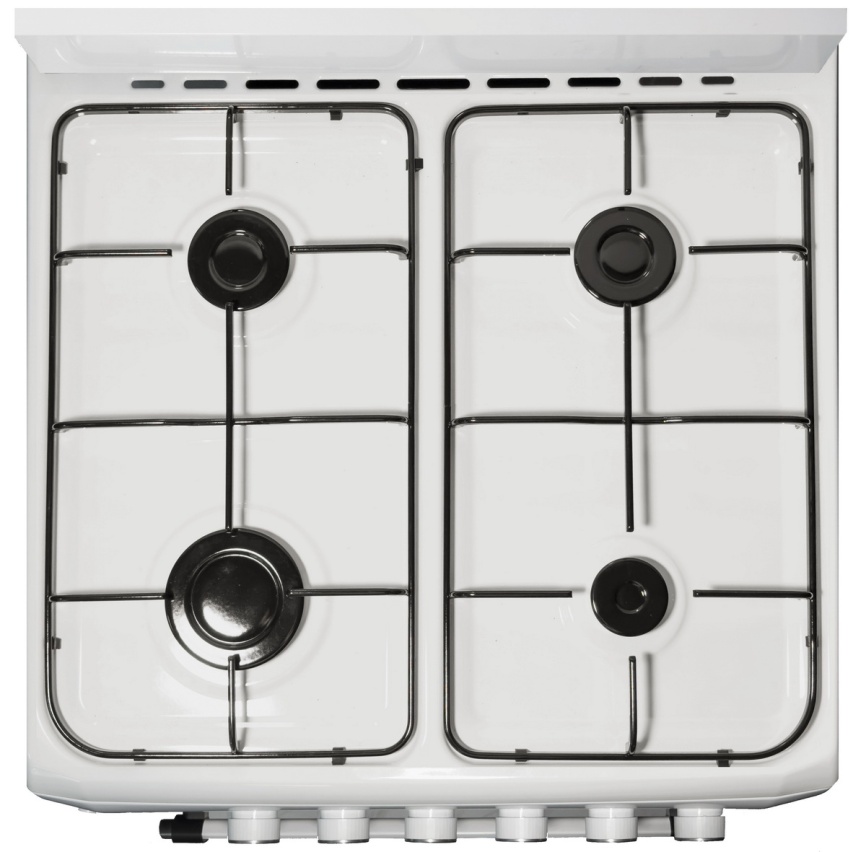 Газовая плита Flama AG 14218 W 50 см, 4 конфорки, белый фото 2