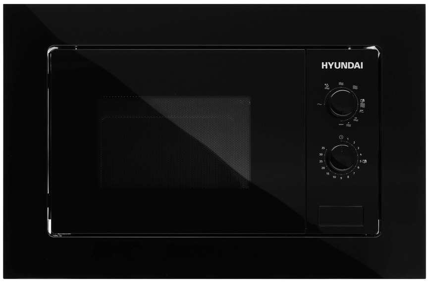 Встраиваемая микроволновая печь СВЧ Hyundai HBW 2030 BG, черный фото 1