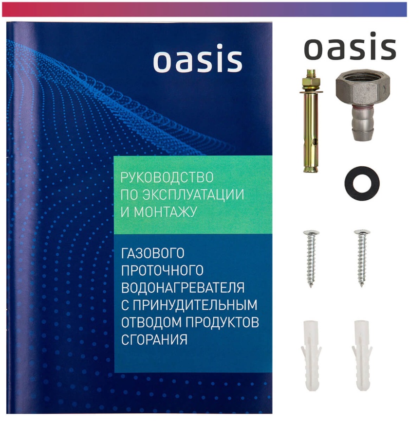 Газовый водонагреватель Oasis OR-24 W белый фото 8