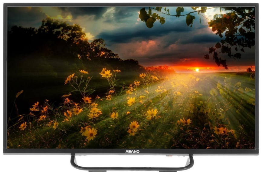 Телевизор Asano 32LH1110T, 32 дюйма, HD, 1366x768, LED подсветка, черный фото 1
