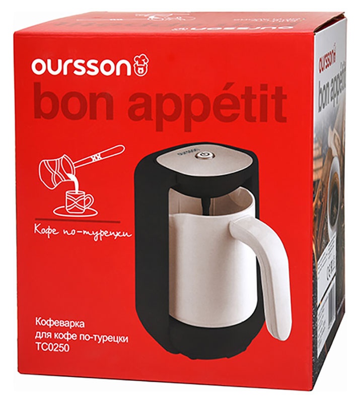 Кофеварка для приготовления турецкого кофе (электрическая турка) Oursson TC0250/IV (Слоновая кость) фото 8