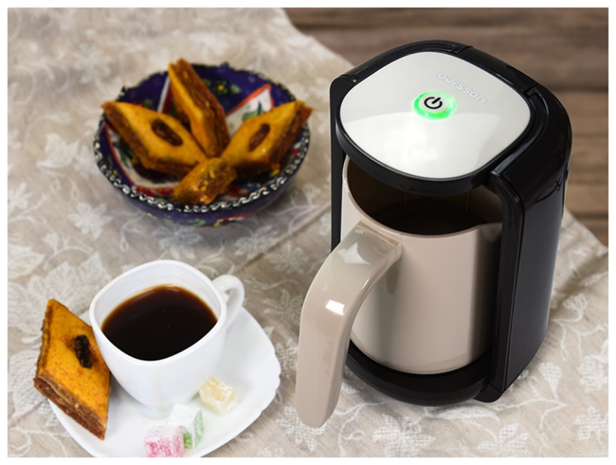 Кофеварка для приготовления турецкого кофе (электрическая турка) Oursson TC0250/IV (Слоновая кость) фото 5