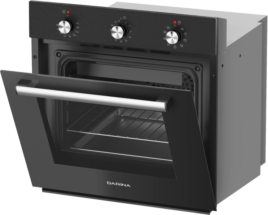Электрический духовой шкаф Darina 1U BDE 111 707 At 59 см, 50 л гриль конвекция, антрацит фото 4