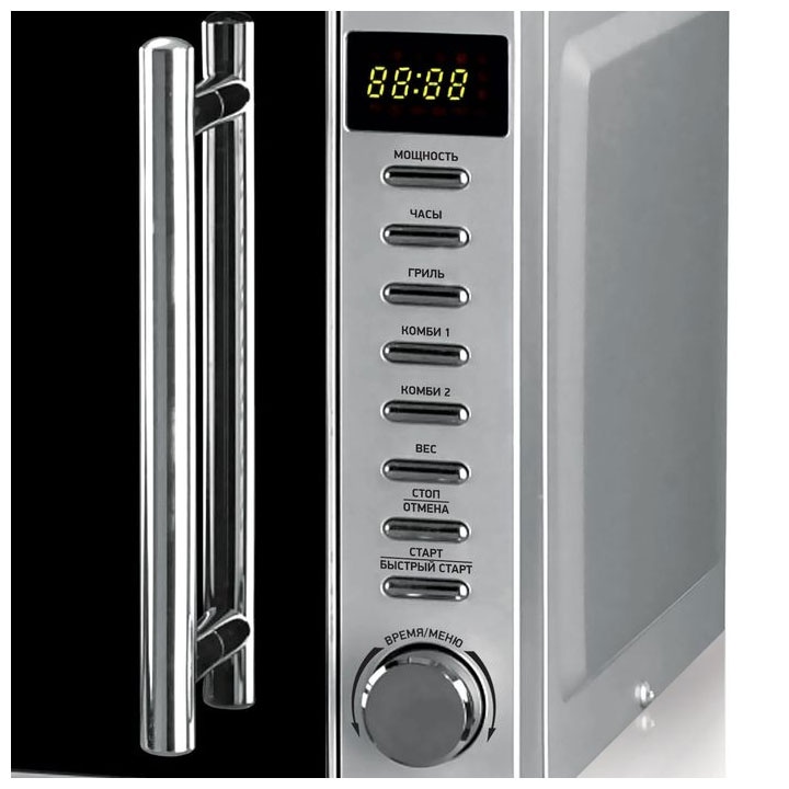 Микроволновая печь - СВЧ BBK 20 MWG-733 T/BS-M чёрный/серебро фото 2