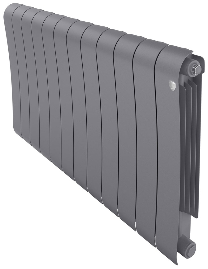 Радиатор биметаллический Royal Thermo Infinity 500 Silver Satin VR80, 12 секций фото 1
