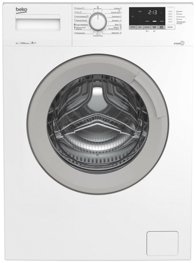 Стиральная машина Beko WSDN63512ZSW автомат 6 кг, белый фото 1