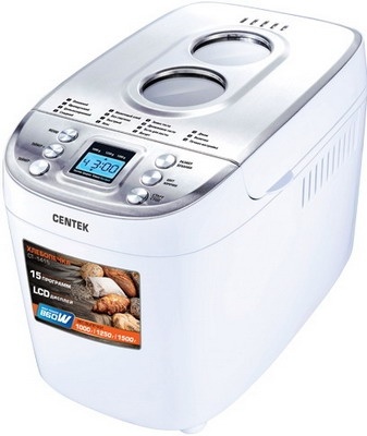 Хлебопечка Centek CT-1415 (бел/сталь) фото 1