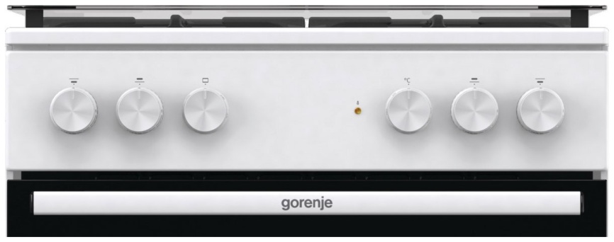 Комбинированная плита Gorenje GK6A20WF 60 см, 65 л, 4 конфорки, белый фото 2