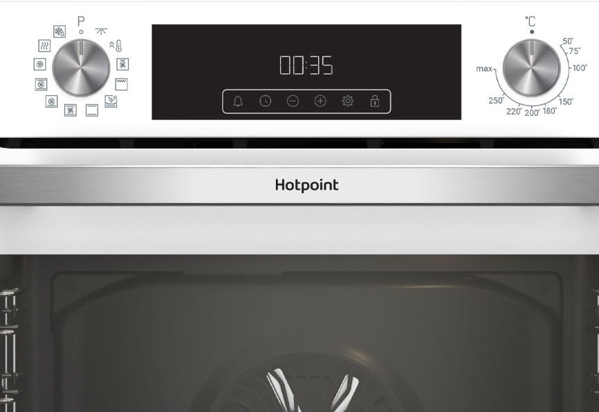 Электрический духовой шкаф Hotpoint HFE9 1231 JSH WHG белый фото 2