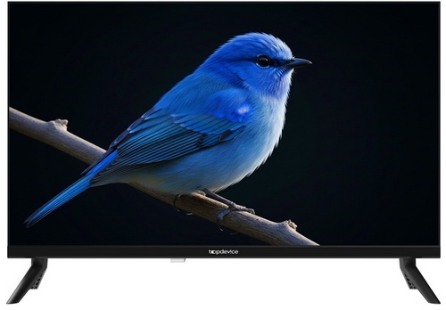 Телевизор Topdevice 24 TDHTV24SHD_BK, Смарт ТВ, SALUTE OS, 1366x768 фото 1