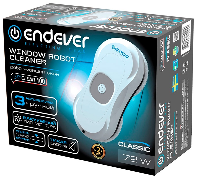 Робот-мойщик окон Endever SkyClean (10090493) белый фото 11