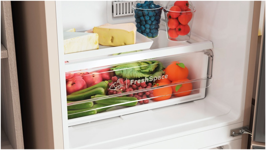 Двухкамерный холодильник Indesit ITR 4200 E No frost, бежевый фото 7