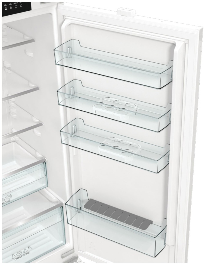 Встраиваемый двухкамерный холодильник Gorenje NRKI519141 No frost, белый фото 10